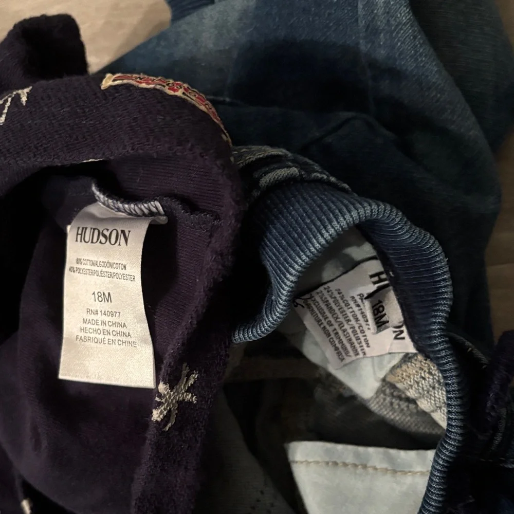 Hudson Jeans Navy Skull Sweater with Denim Jeans Set